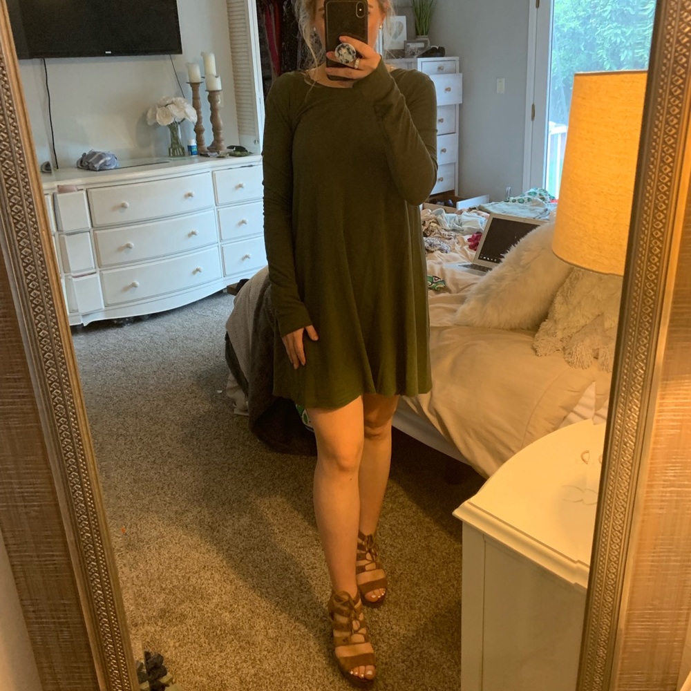 Green Free People dress